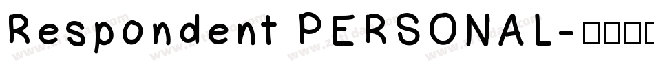 Respondent PERSONAL字体转换